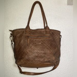 Bayside brown leather cognac bag